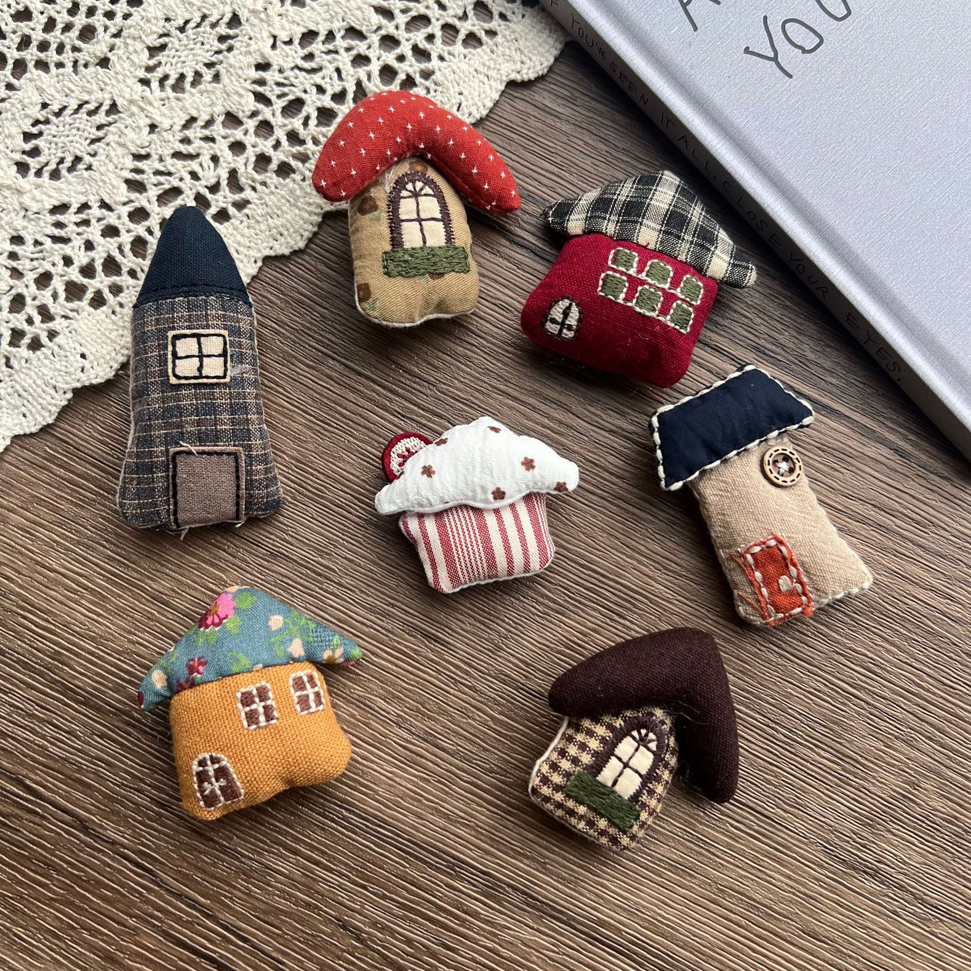Kid Toys And Craft - Stuffed Fabric Mushroom House DIY Craft