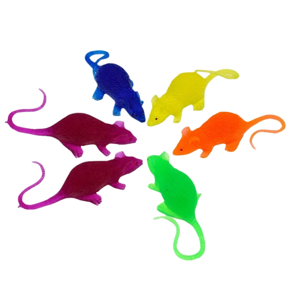 Kids Toys Vehicle - 6Pcs Realistic Mini Mouse Simulated Rat