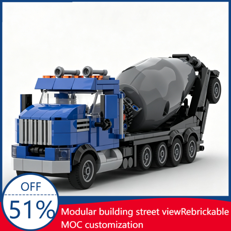 Kids Toys Vehicle - 413PCS Cement Mixer Construction Truck Building