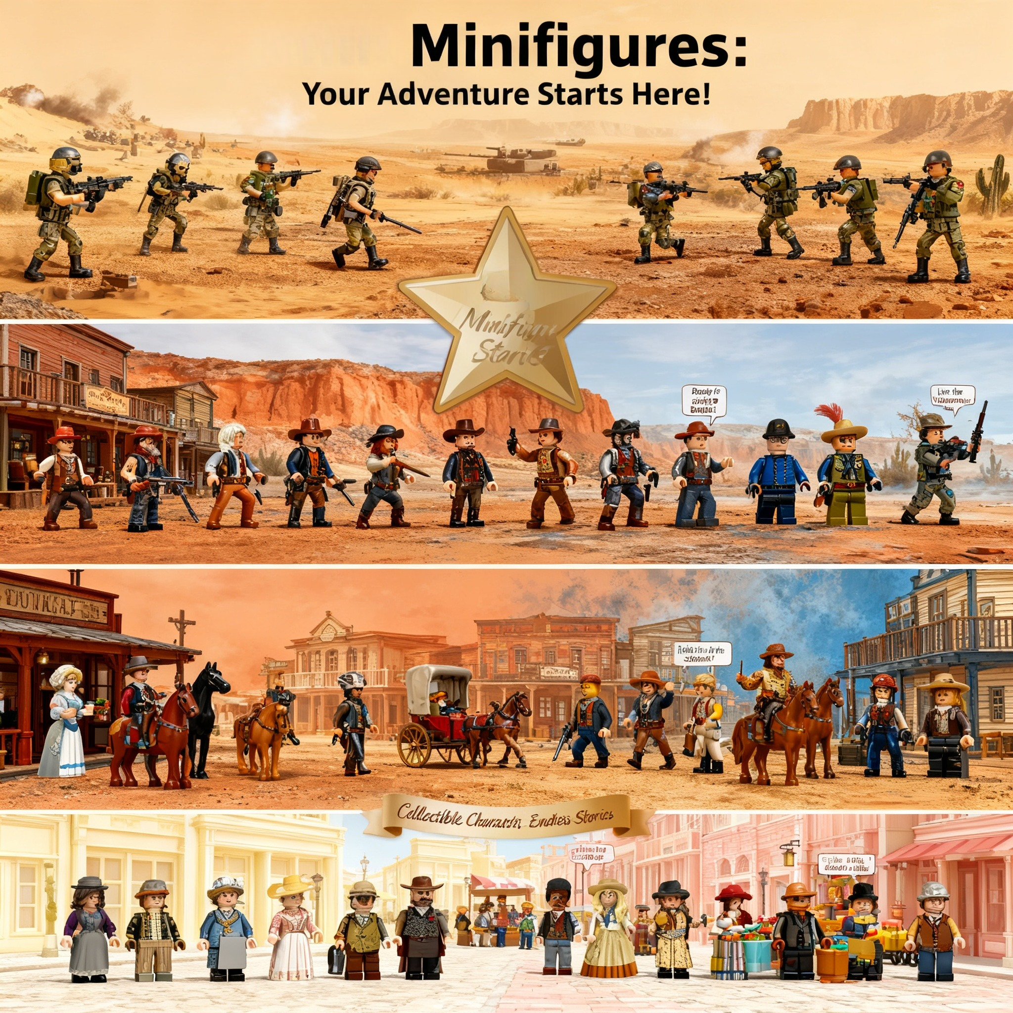 Kids Toys Set - Delta Force Red Dead Redemption Building