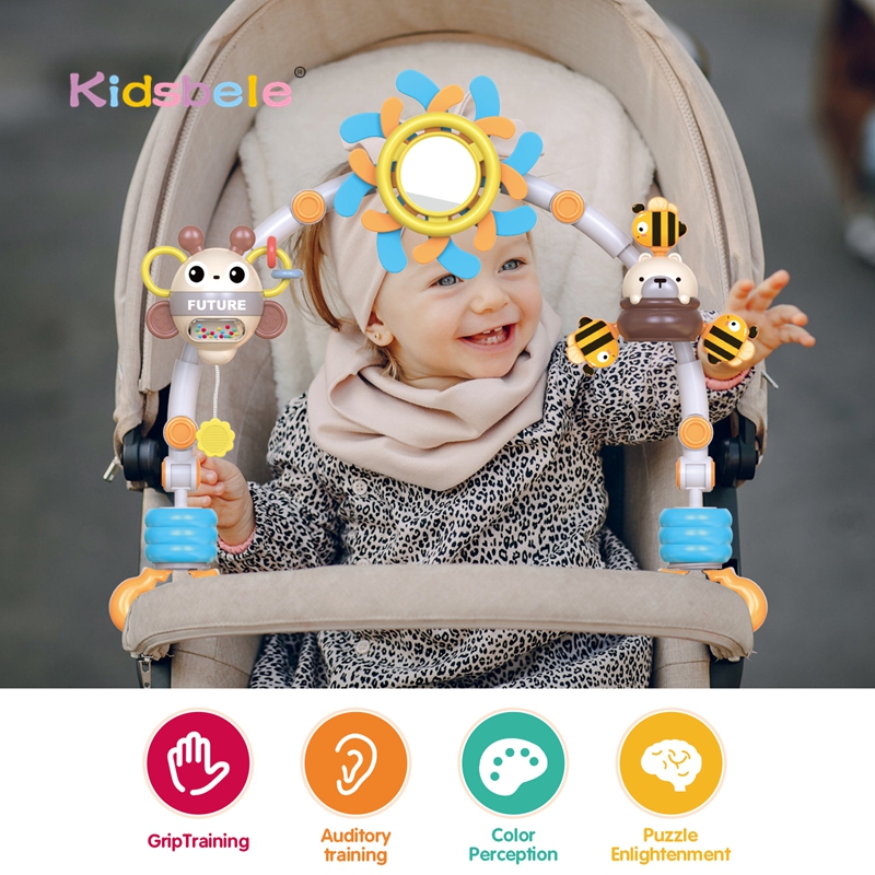 Kids Toys New Born - Baby Cot Mobile with Hanging Toys