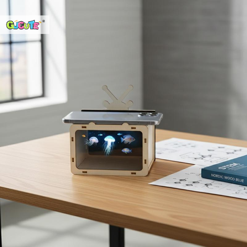 Kids Toys Videos - DIY Wooden Holographic Cinema 3D Video