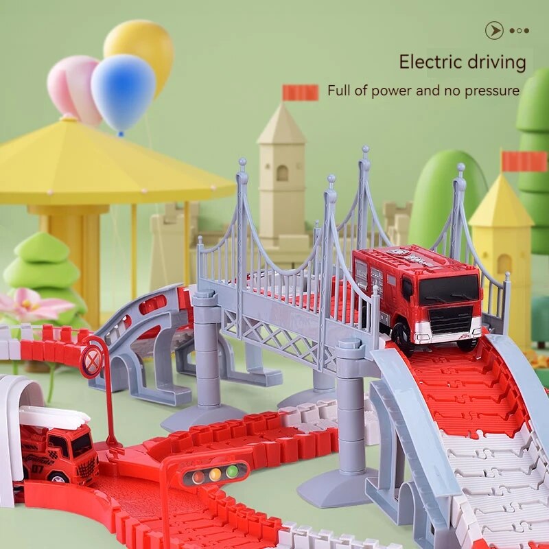 Fire Engine Track Assembling C - огляд і ціна Toy Train Track Set