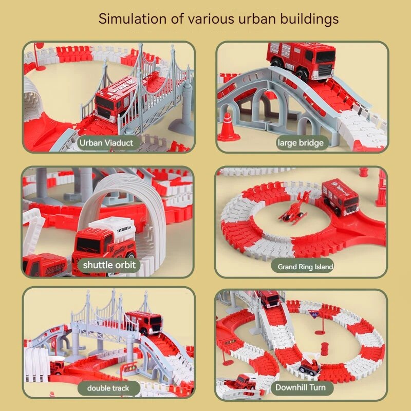 Fire Engine Track Assembling C - огляд і ціна Toy Train Track Set