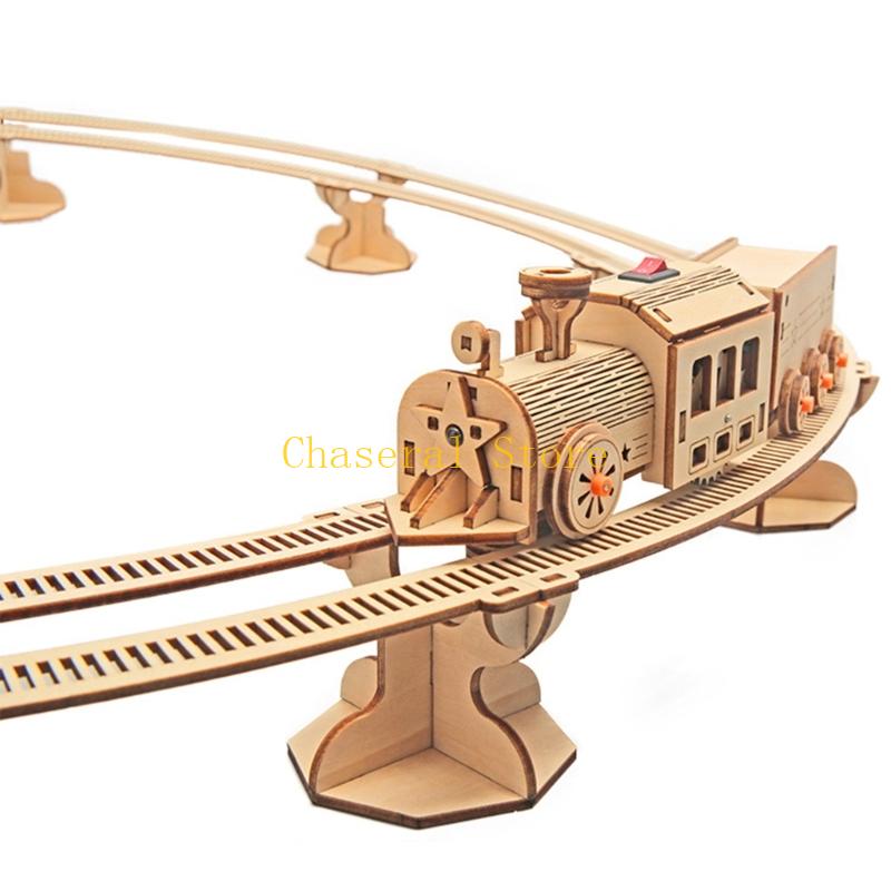 E7CE Wooden Science Toy Train  - огляд і ціна Toy Train Track Set