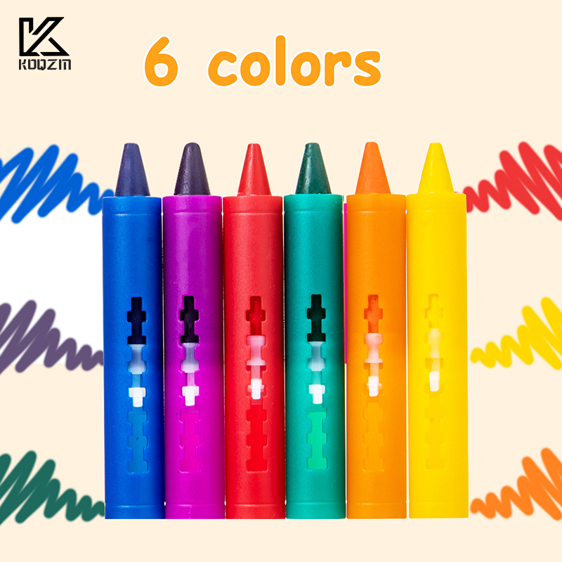 6Pcs Washable Bath Crayons Col - огляд і ціна Kids Toys Drawing Easy