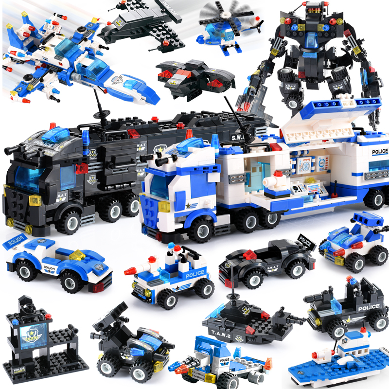 825+PCS Creative City Police B - огляд і ціна Kids Toys Under £5