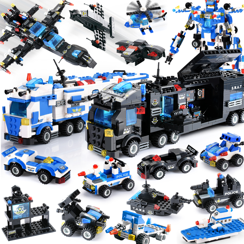 825+PCS Creative City Police B - огляд і ціна Kids Toys Under £5