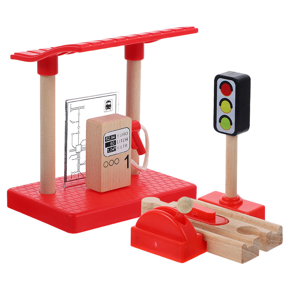 1Set Wooden Train Track Access - огляд і ціна Toy Train Track Set