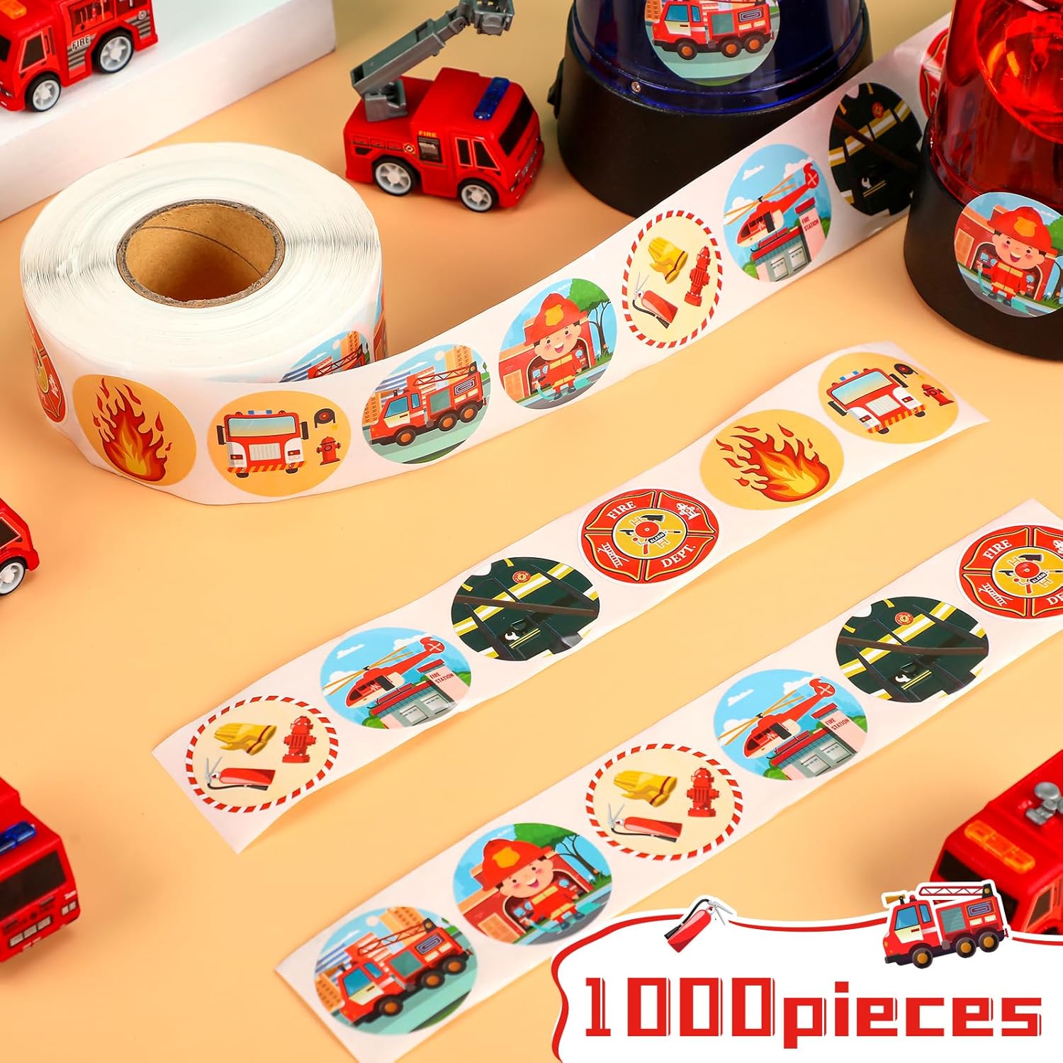 500Pcs Police Stickers Firefig - огляд і ціна Kids Toys Names