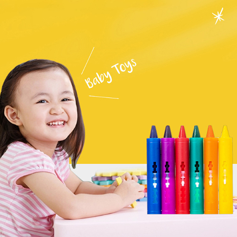 6Pcs Washable Bath Crayons Col - огляд і ціна Kids Toys Drawing Easy