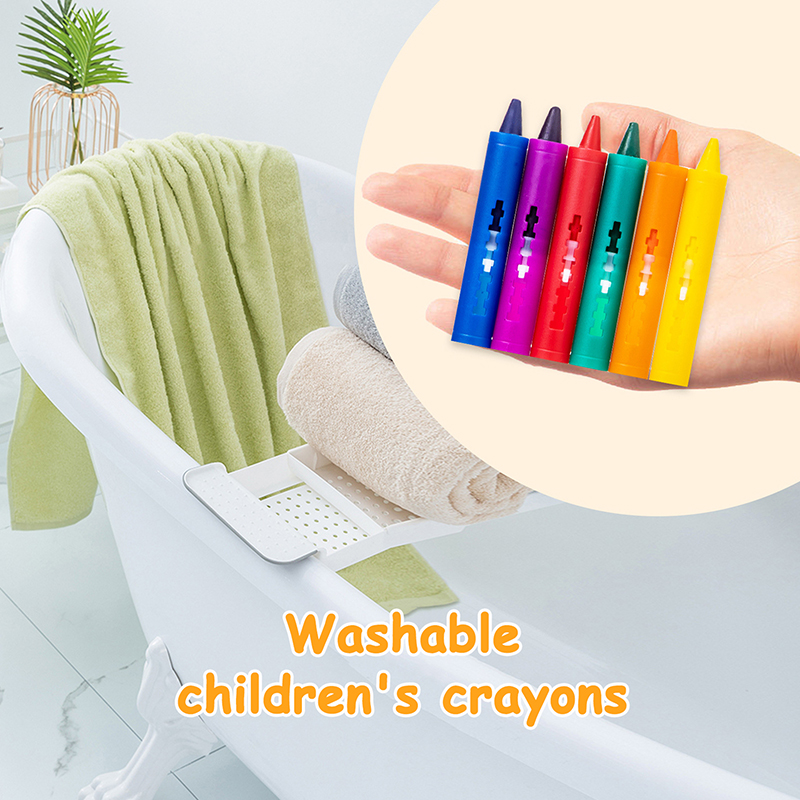 6Pcs Washable Bath Crayons Col - огляд і ціна Kids Toys Drawing Easy