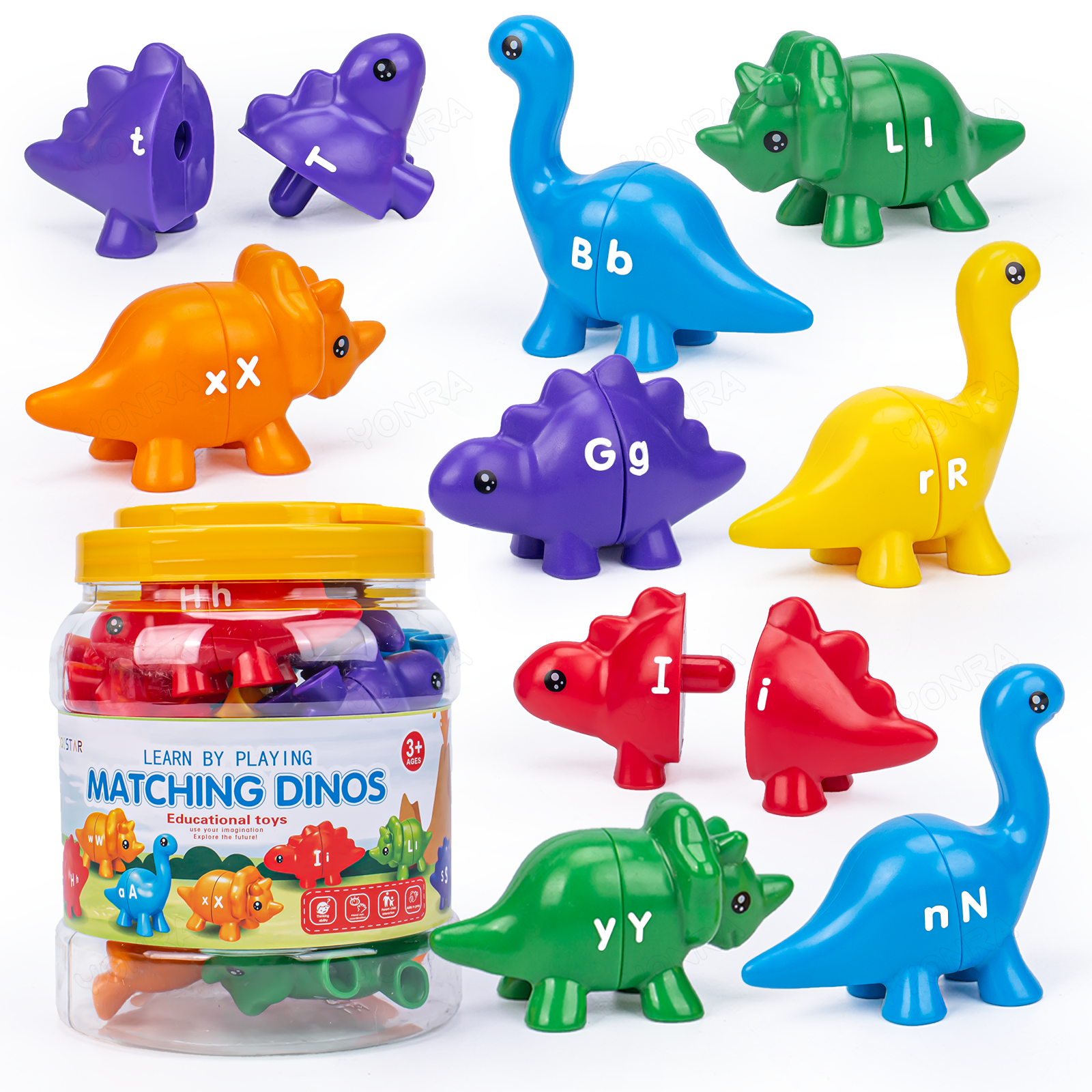 Matching Dinosaur Toy With sto - огляд і ціна Kids Toys Videos