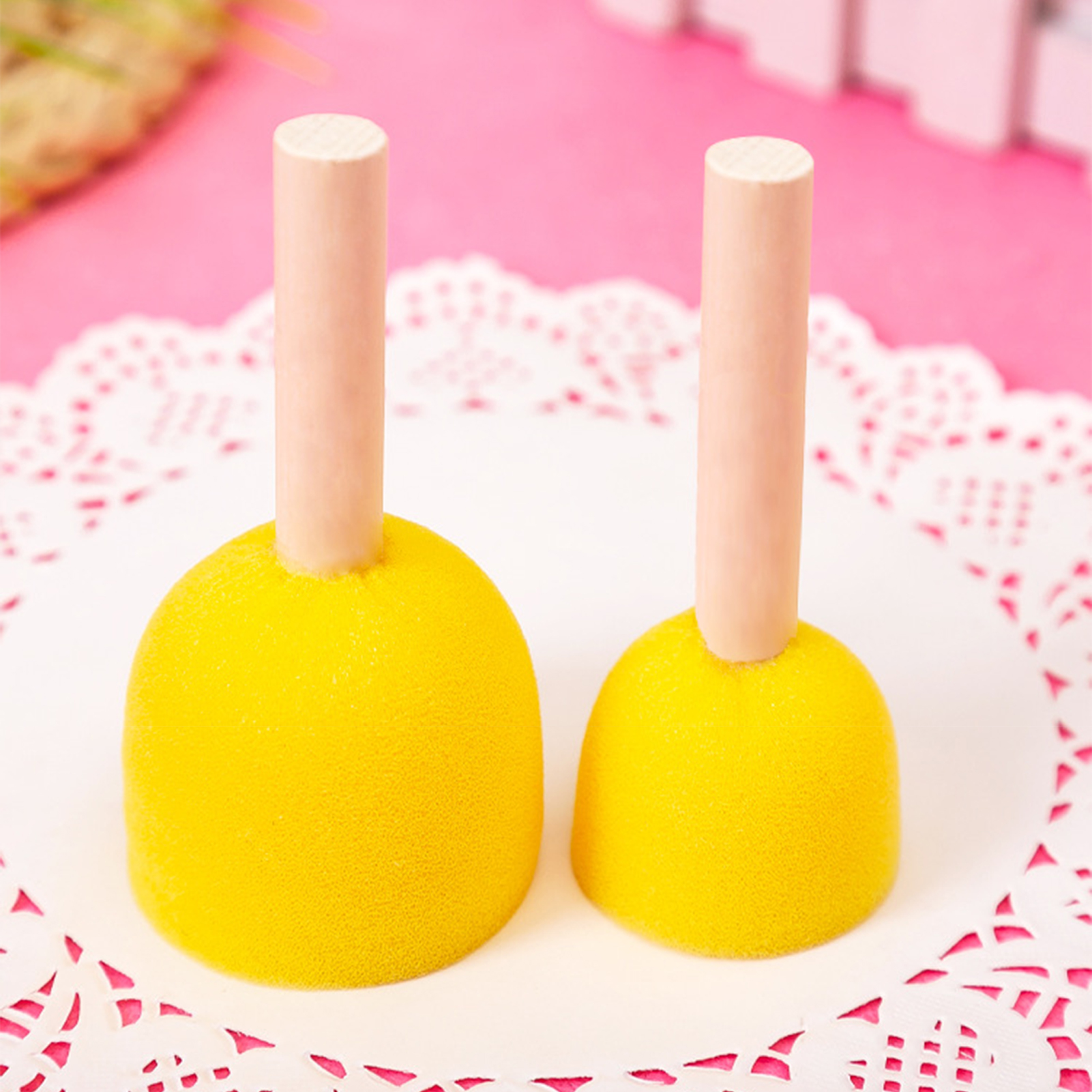 5pcs Round Stencil Sponge Wood - огляд і ціна Kid Toys And Craft