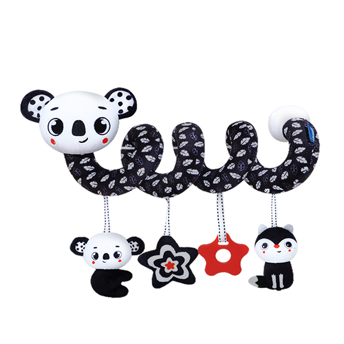 Spiral Plush Toys, Black White - огляд і ціна Kids Toys New Born