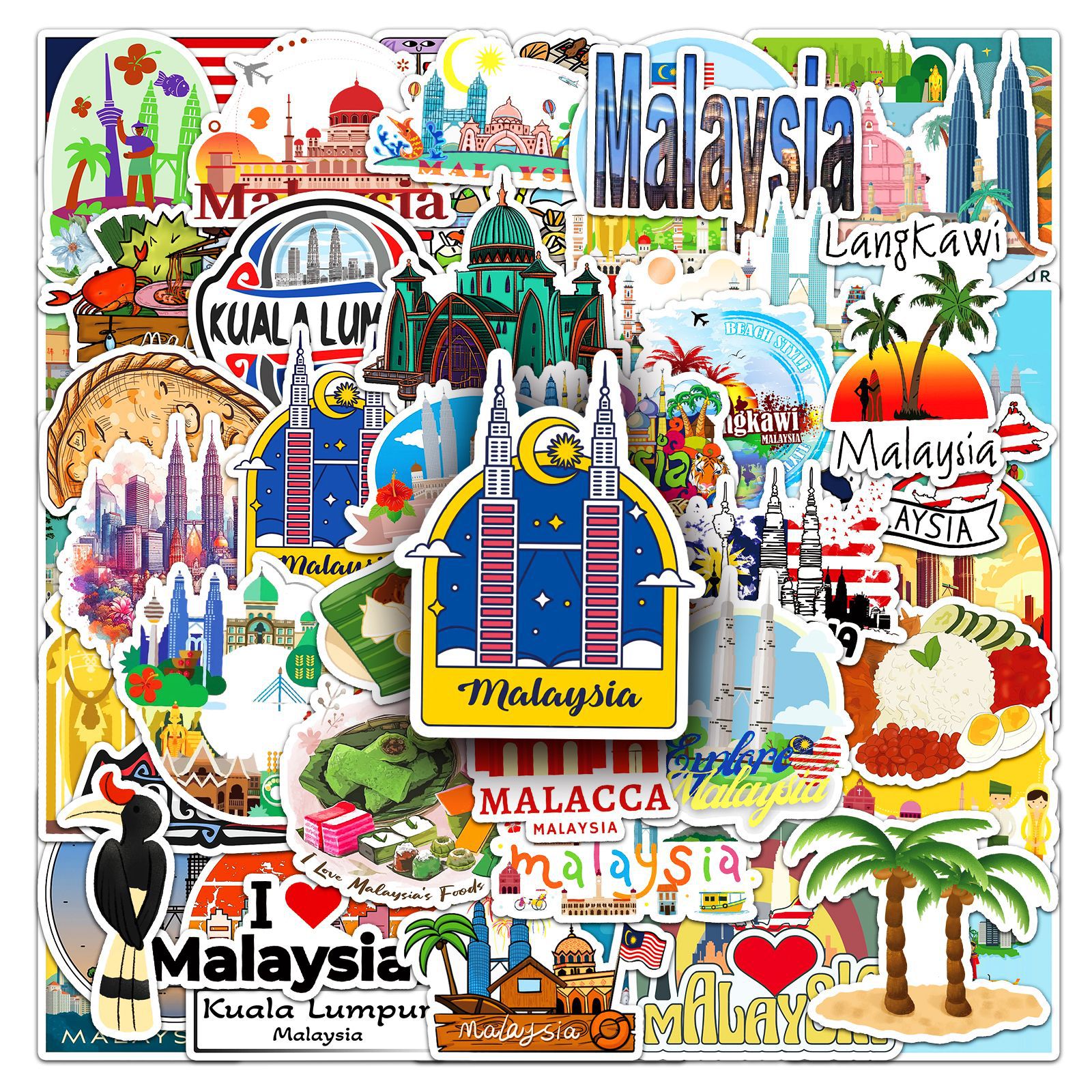 50Pcs Malaysia Graffiti Sticke - огляд і ціна Kids Toys Malaysia