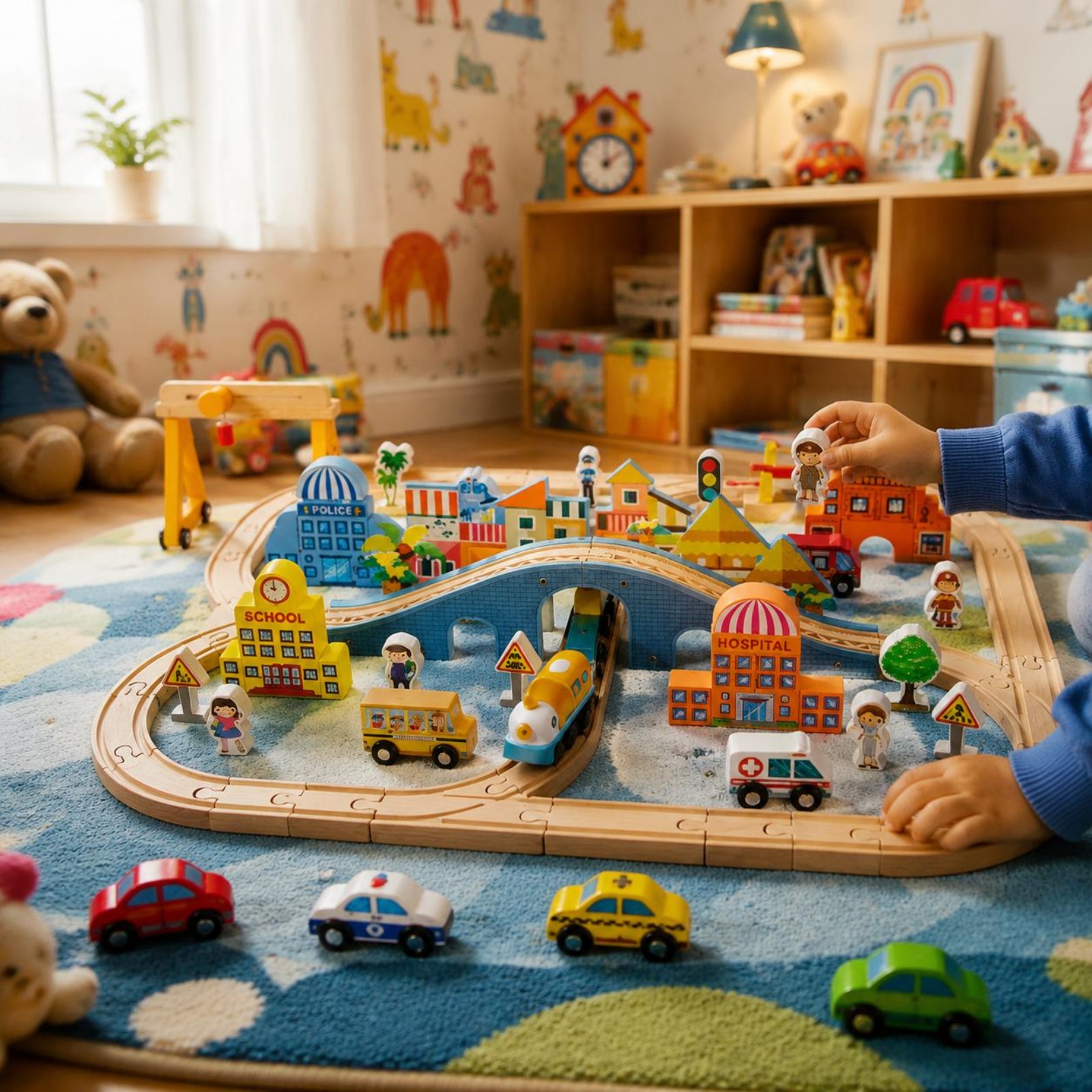 Electric Train Track Set Brain - огляд і ціна Toy Train Track Set
