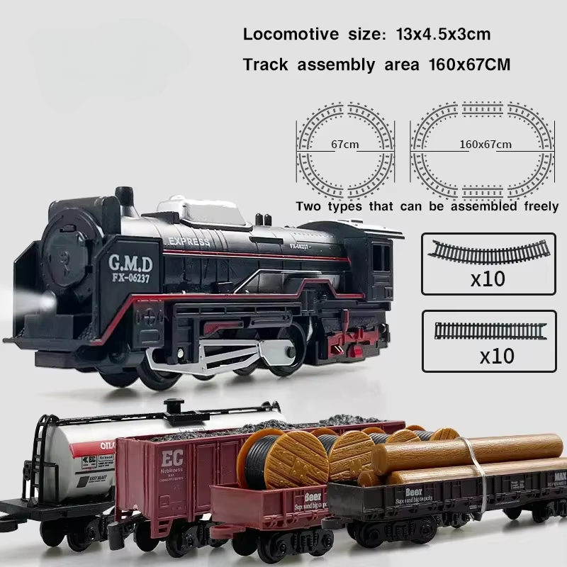 Classical Railway Freight Trai - огляд і ціна Toy Train Track Set