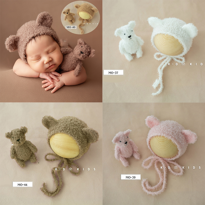 Cute Baby Bear Hat Doll Plush  - огляд і ціна Kids Toys New Born