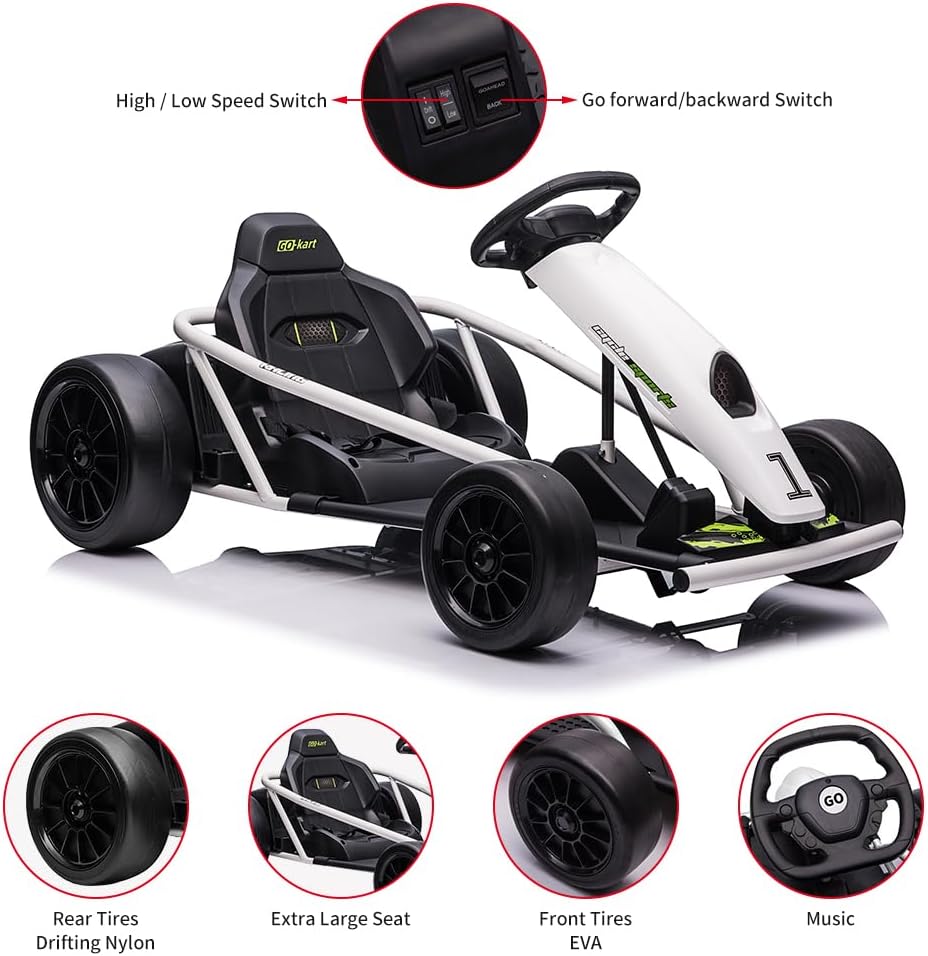 Ride on Go Kart for Teens 24v  - огляд і ціна Kids Toys Start With X