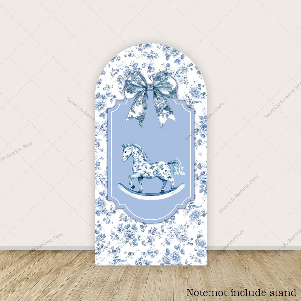 Blue Green Floral Bow Arch Bac - огляд і ціна Kids Toys Names