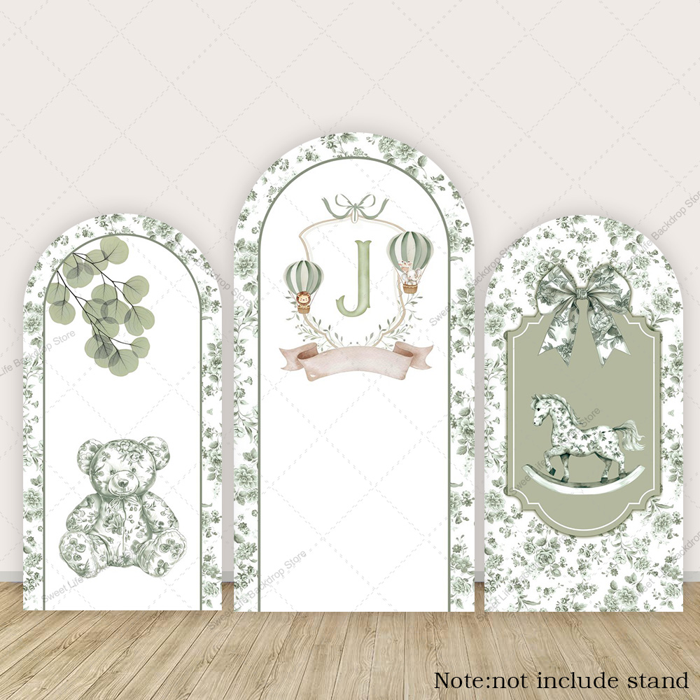 Blue Green Floral Bow Arch Bac - огляд і ціна Kids Toys Names