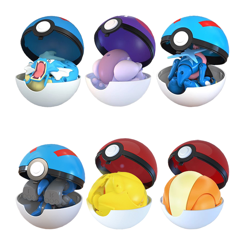 6Pcs/Set Pokemon Pokeball Tran - огляд і ціна Kids Toys Under £5