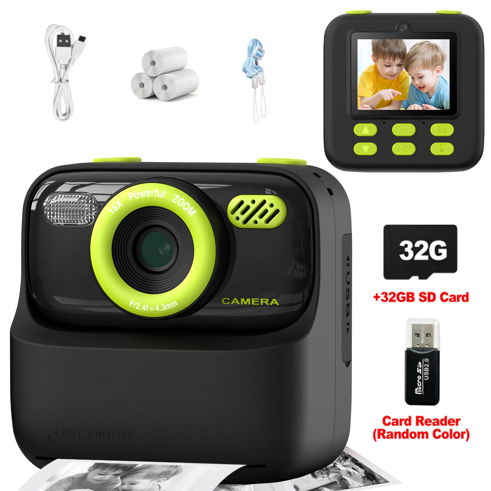 Kids Instant Print Camera 32GB - огляд і ціна Kids Toys Videos