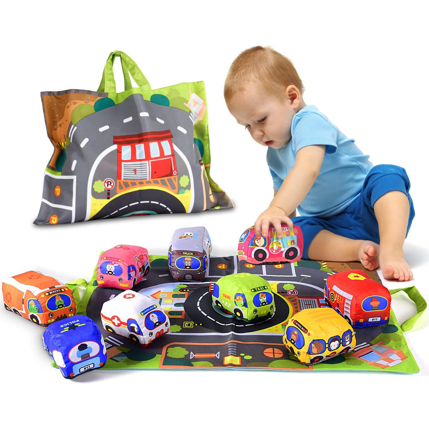 Soft Fabric Car Toy Set for Ba - огляд і ціна Kids Toys Vehicle