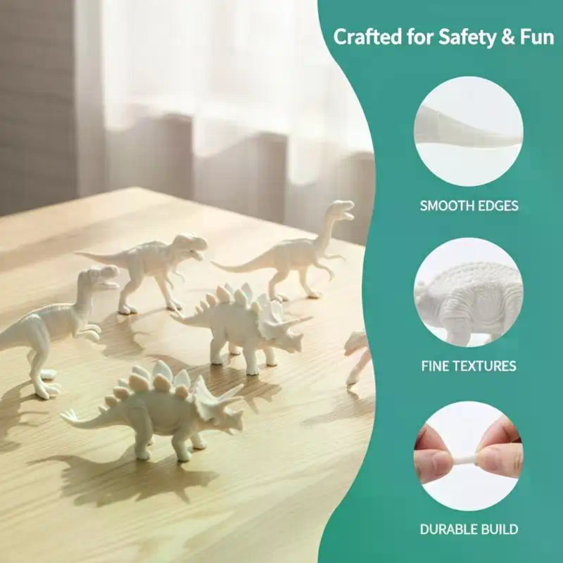 Dinosaur White Embryo Toy Set  - огляд і ціна Kid Toys And Craft