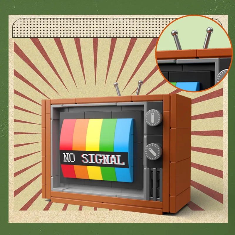 Retro DIY Building Blocks TV R - огляд і ціна Kids Toys And Games
