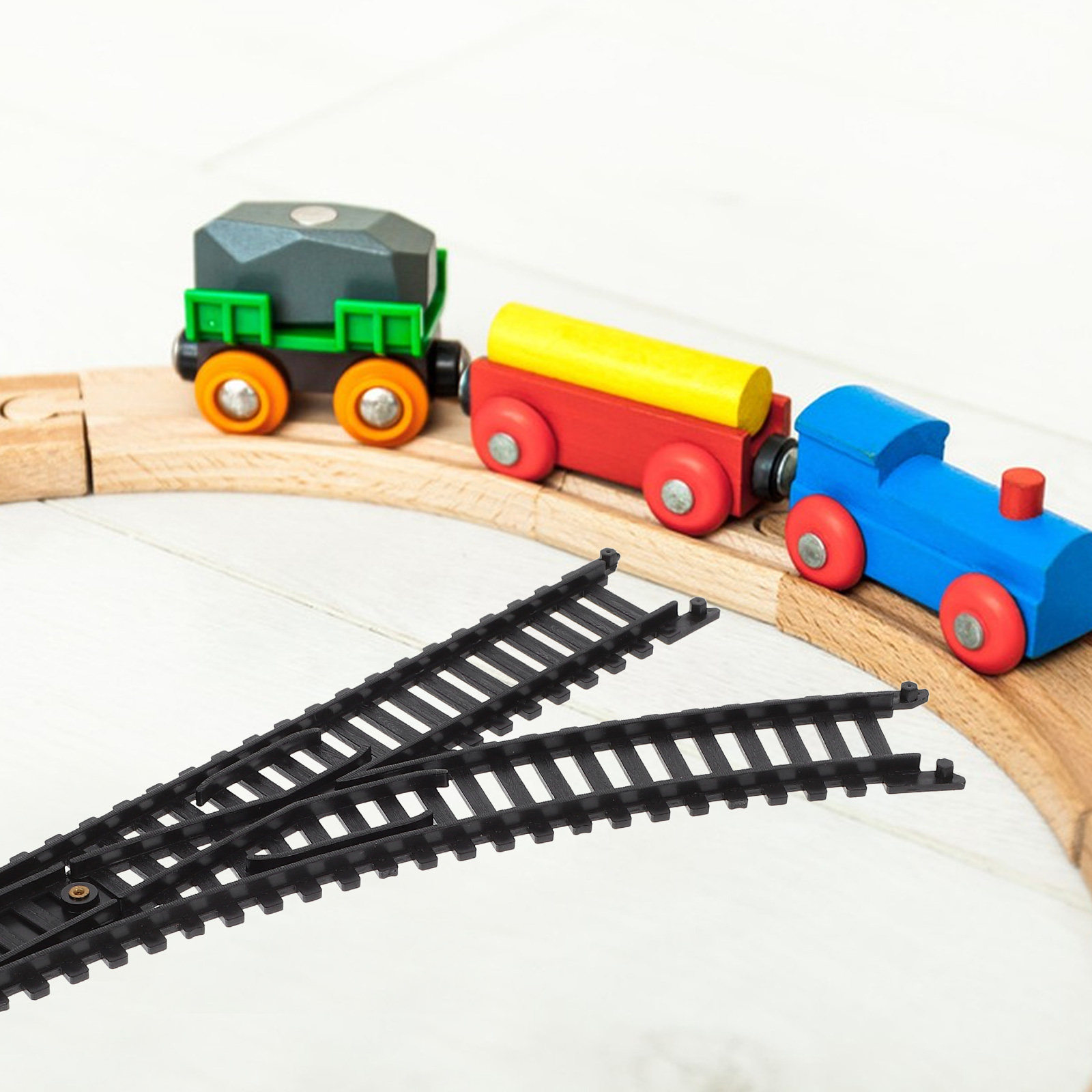 1Pair Realistic High-Speed Tra - огляд і ціна Toy Train Track Set