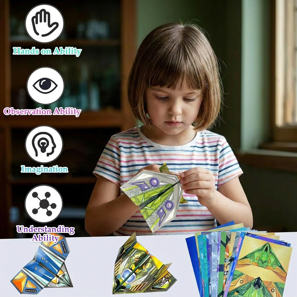Kids Paper Airplane Craft Kit  - огляд і ціна Kid Toys And Craft