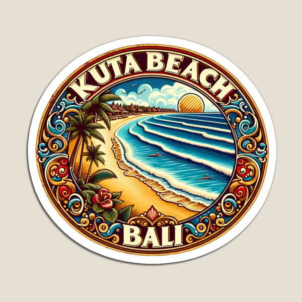 Kuta Beach Bali Retro  Magnet  - огляд і ціна Kids Toys Bali