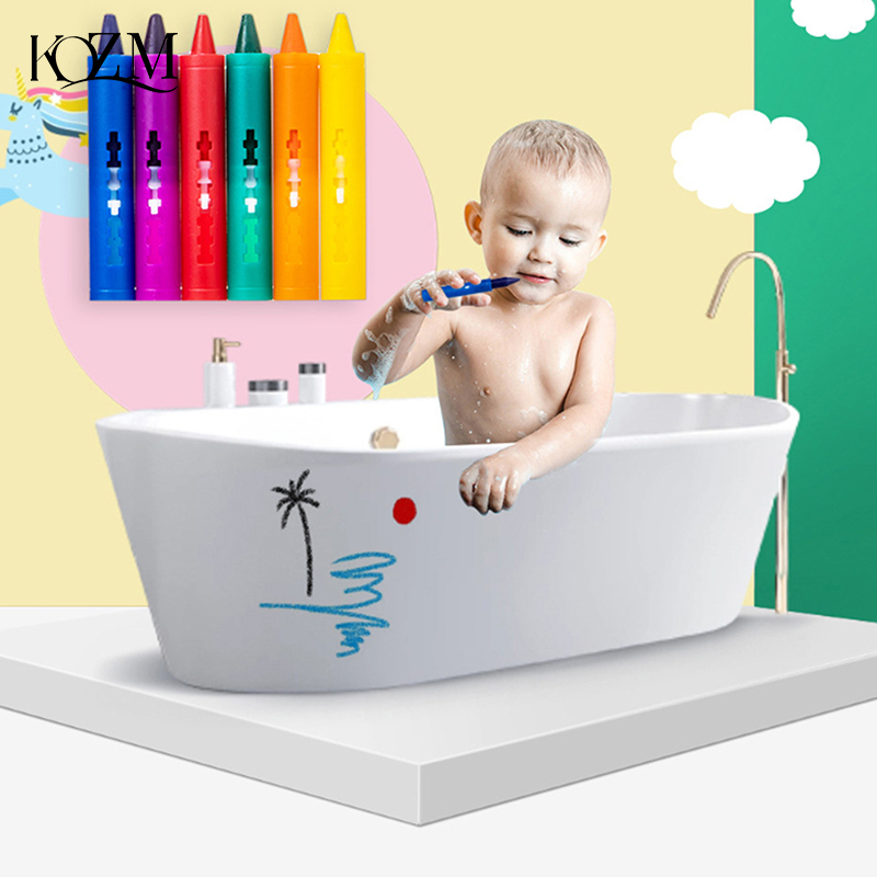 6Pcs Washable Bath Crayons Col - огляд і ціна Kids Toys Drawing Easy