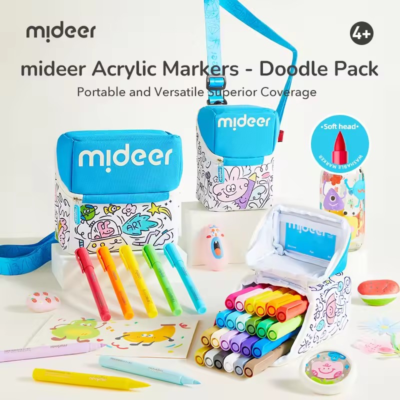 Mideer Acrylic Markers Graffit - огляд і ціна Kids Toys Drawing Easy