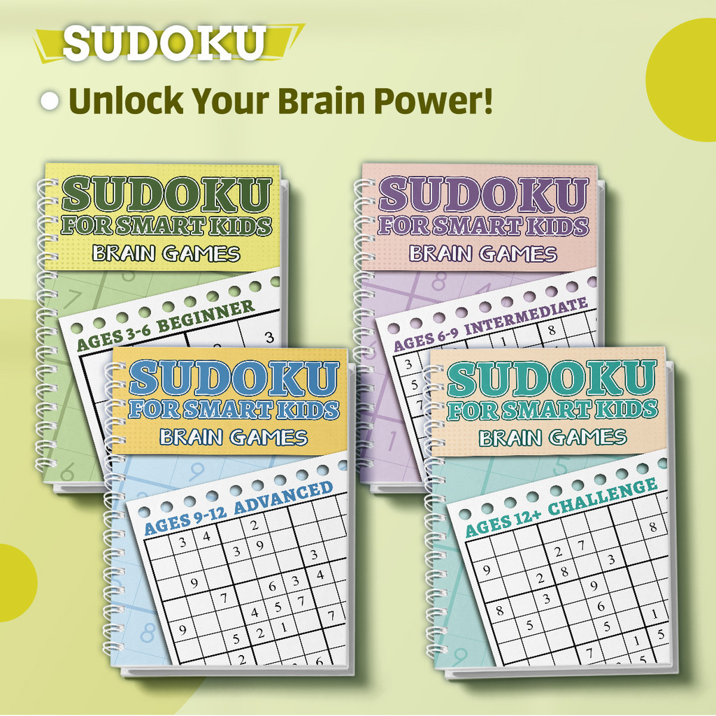Kids Sudoku Puzzle Book Set, B - огляд і ціна Kids Toys And Games
