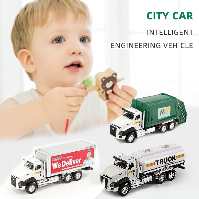 3 Pack of Diecast Sanitation V - огляд і ціна Kids Toys Vehicle
